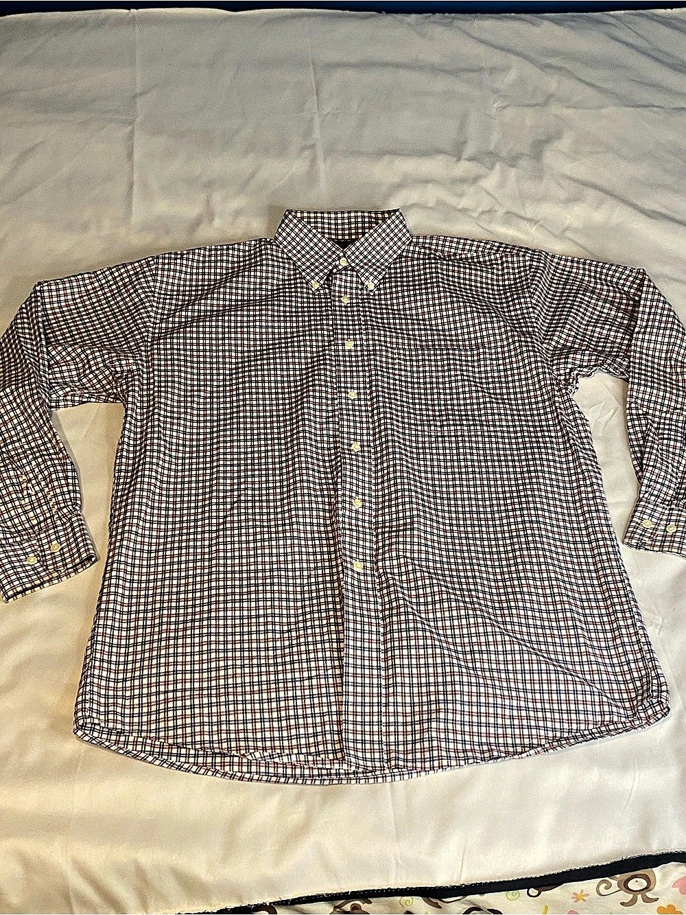 Mens Jos A Bank Executive Collection Plaid Cotton Button Down Size Medium